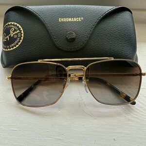 Ray-Ban Chromance Gold Sunglasses